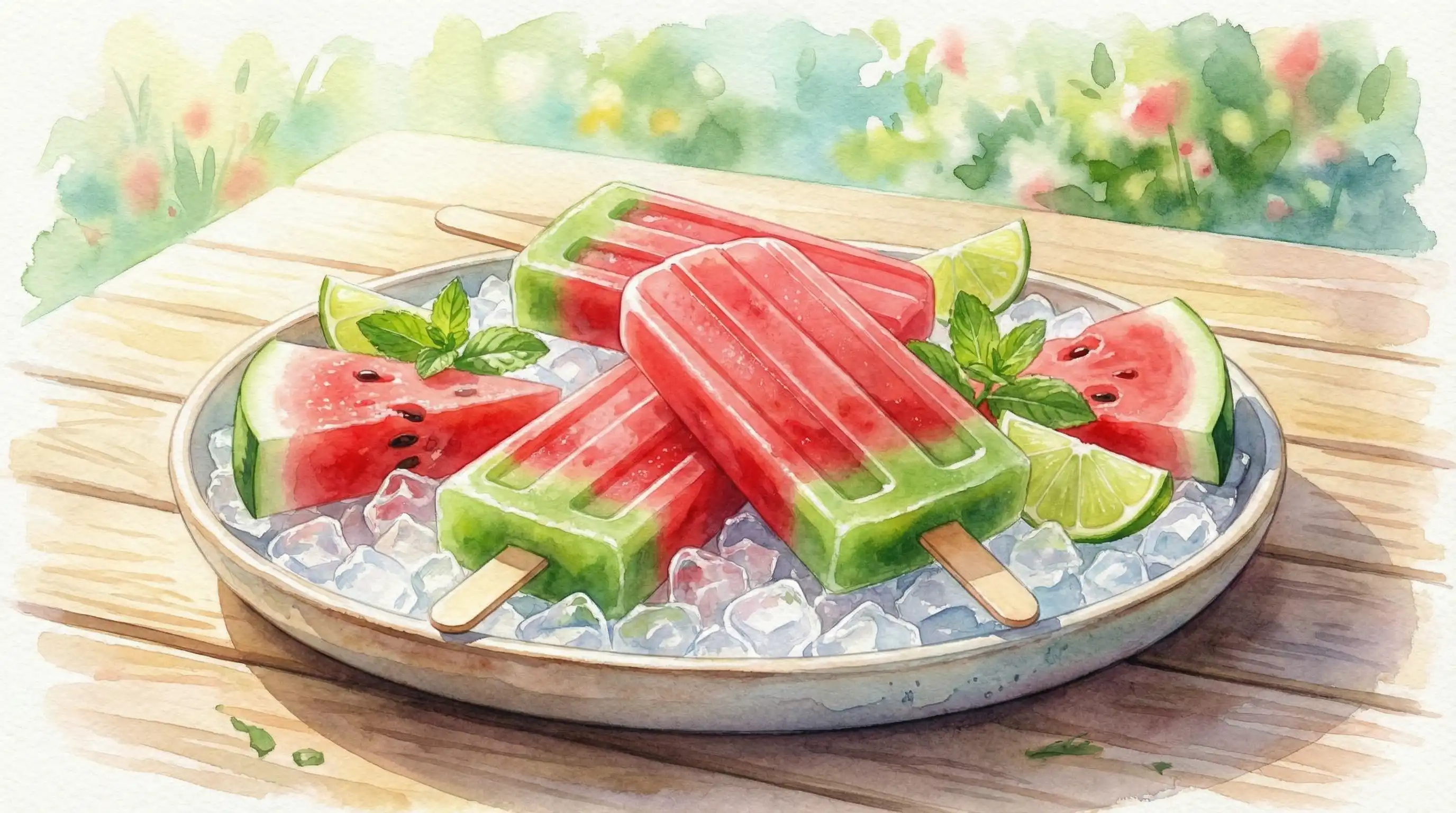 西瓜冰棍夏日甜品 - 每日吃瓜
